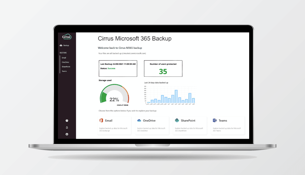 Cirrus Microsoft 365 Backup