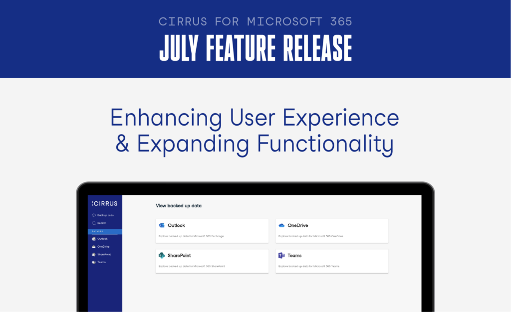 Cirrus for Microsoft 365 July Feature Release - Blog Cover